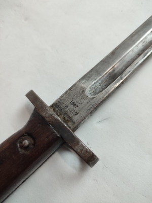 1907 Sanderson Bayonet with Regimental Markings.