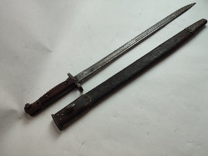1907 Sanderson Bayonet with Regimental Markings.