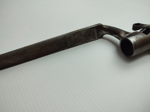 Shop now for the historical 1858/67 Podewils Lindner Braunmuhl bayonet. With good condition but missing ring bolt. Order your piece of history today!