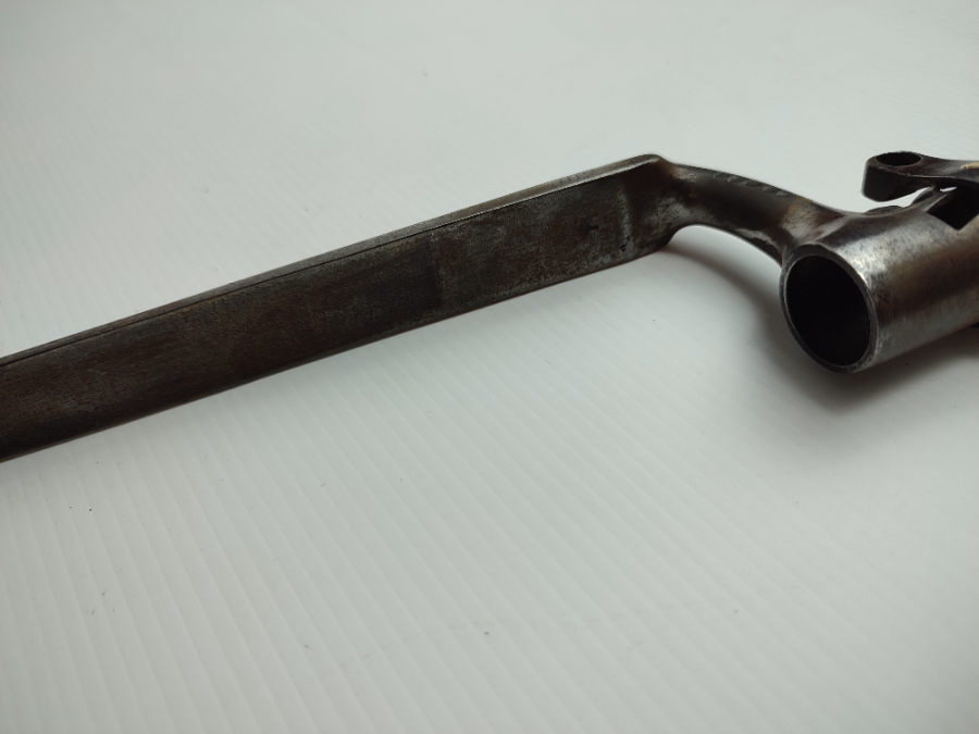 Shop now for the historical 1858/67 Podewils Lindner Braunmuhl bayonet. With good condition but missing ring bolt. Order your piece of history today!