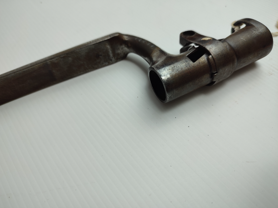 Shop now for the historical 1858/67 Podewils Lindner Braunmuhl bayonet. With good condition but missing ring bolt. Order your piece of history today!