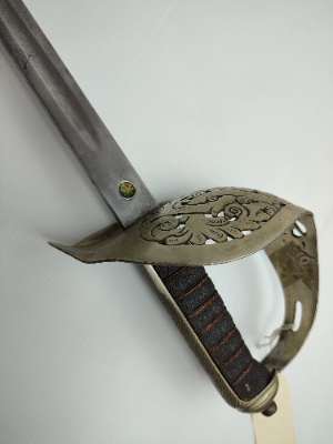 George V infantry officers sword with Steel Scabbard.