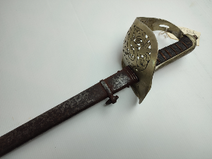 George V infantry officers sword with Steel Scabbard.