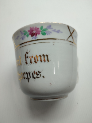 Discover our unique Victorian mustache cup, a charming keepsake from Cleethorpes. Embark on a journey back in time. Shop now and own a piece of history!