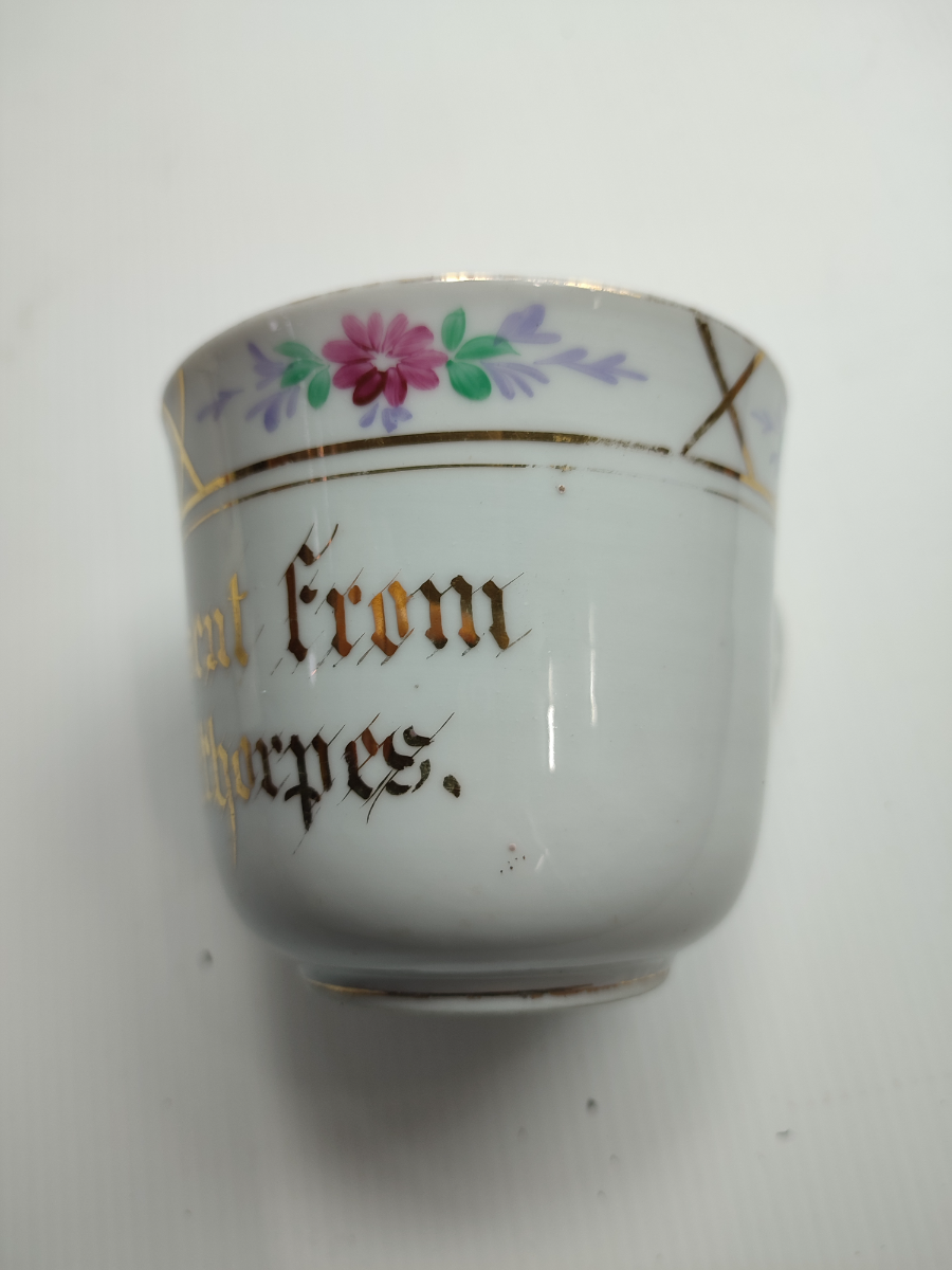Discover our unique Victorian mustache cup, a charming keepsake from Cleethorpes. Embark on a journey back in time. Shop now and own a piece of history!