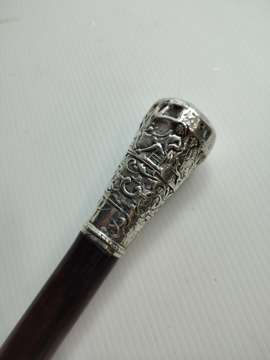 Georgian Silver Handled Walking Stick