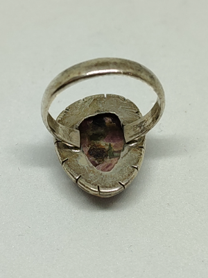 Multi Tourmaline Silver Ring