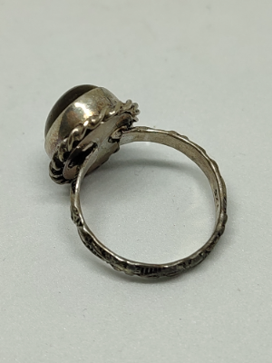 925 Silver Ring with Tiger Eye