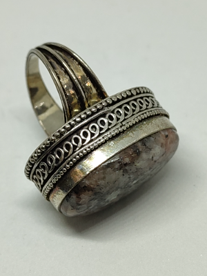 925 Silver Eudialyte Ring