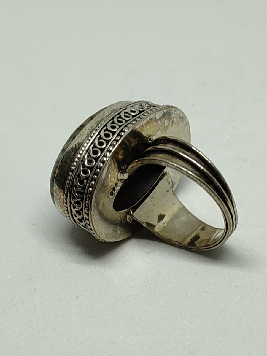 925 Silver Eudialyte Ring