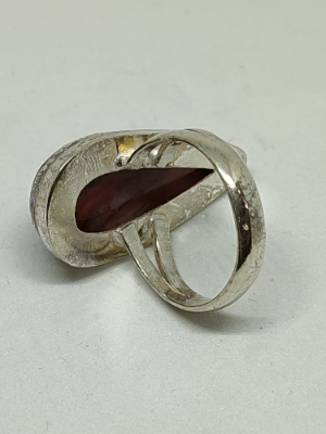 925 Silver Agate Ring