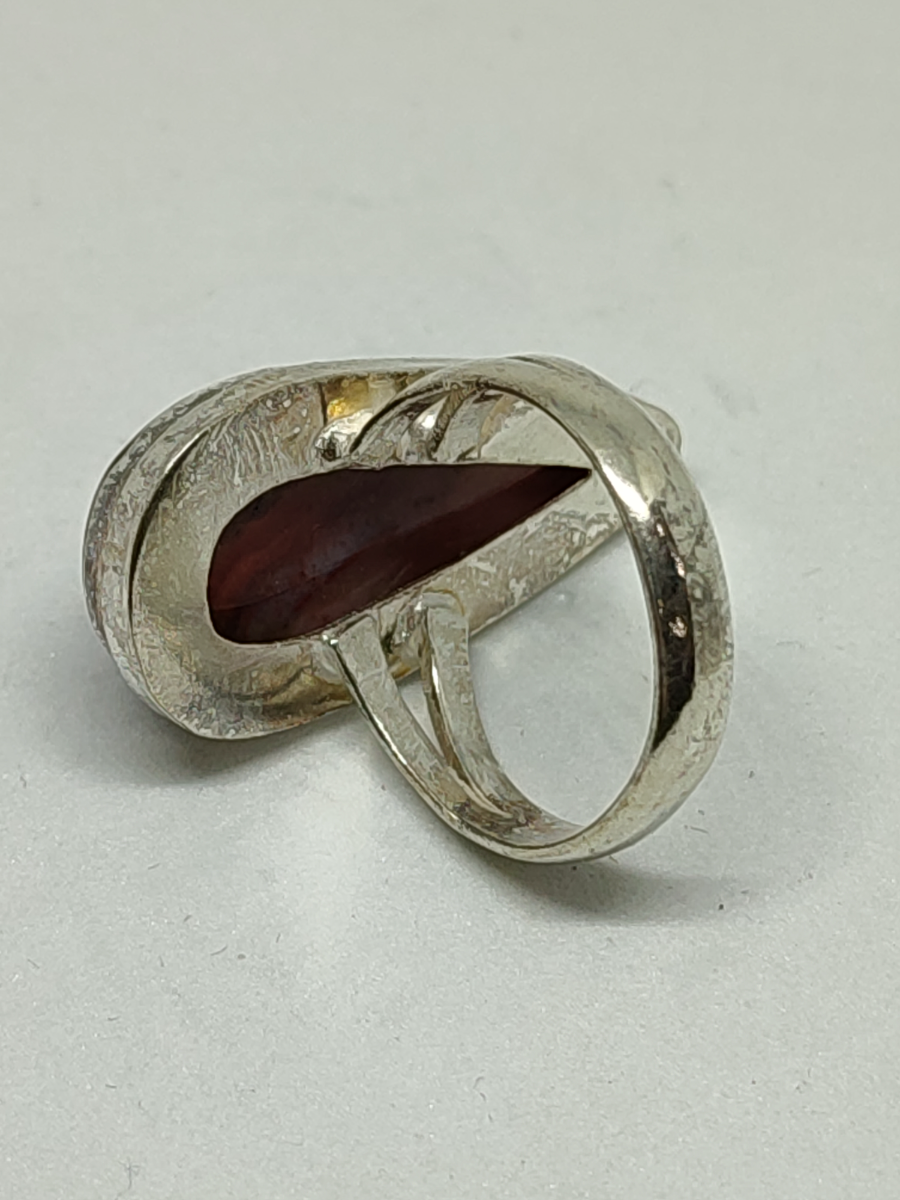925 Silver Agate Ring