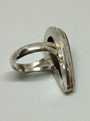 925 Silver Agate Ring