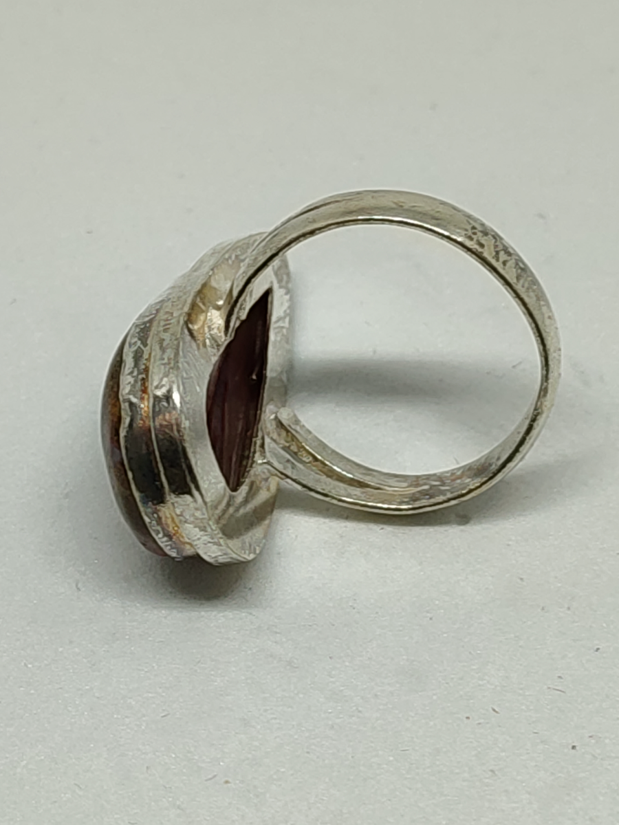 925 Silver Agate Ring