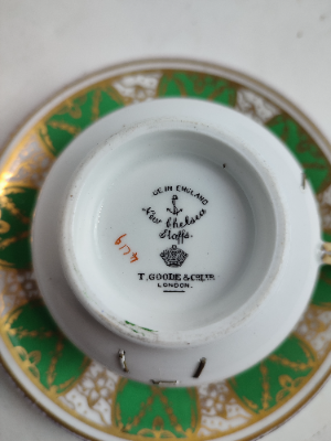 Discover our repaired Chelsea Staffordshire tea set from T. Goode & Co, London. Shop now and indulge in the vintage vibe at your next tea party.