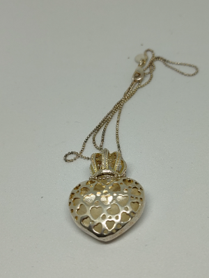 925 Silver Chain and Heart Pendant.