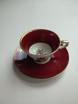 Miniature Bavarian Cup and Saucer