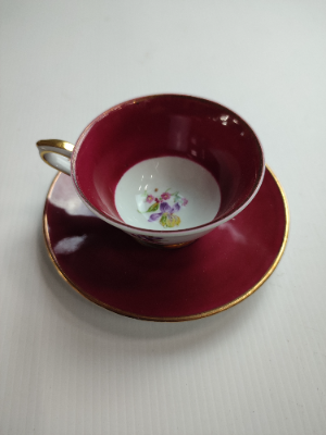 Miniature Bavarian Cup and Saucer