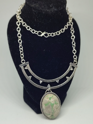 Silver Variscite Necklace