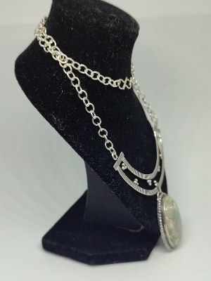 Silver Variscite Necklace