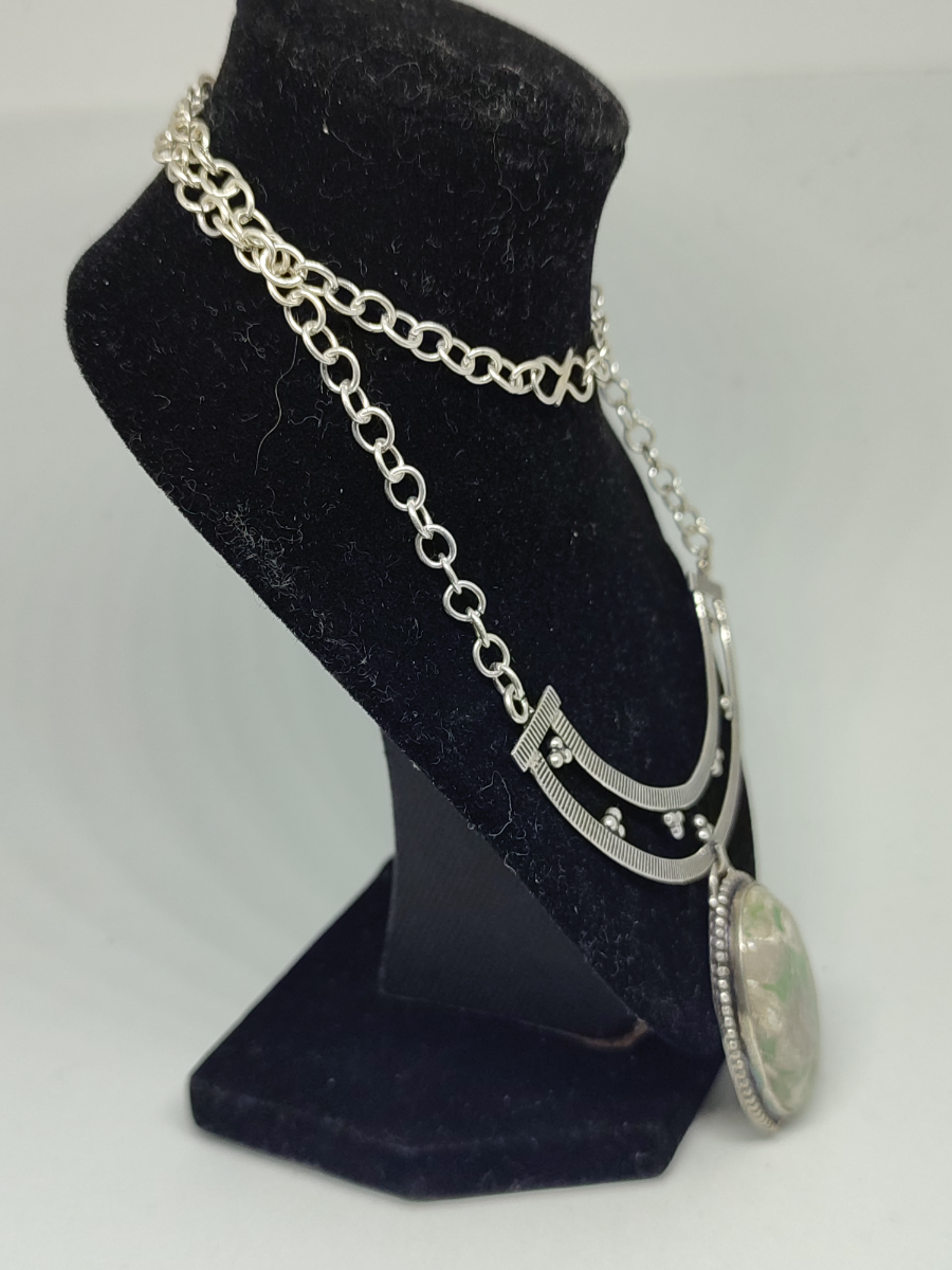 Silver Variscite Necklace