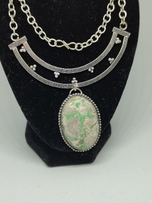Silver Variscite Necklace