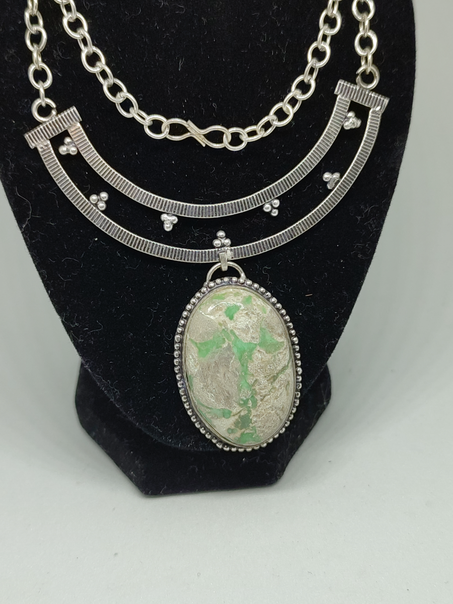 Silver Variscite Necklace