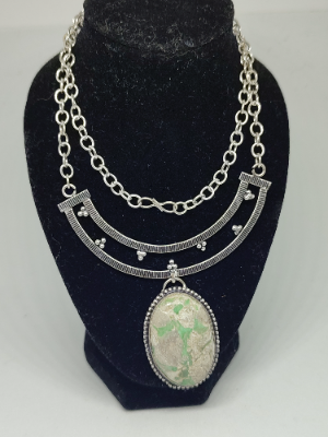 Silver Variscite Necklace