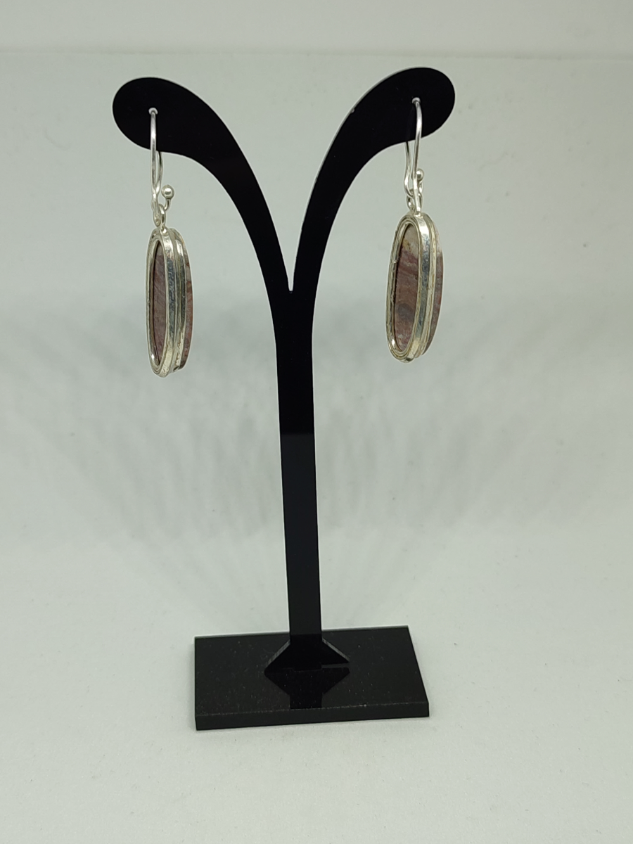 Silver Jasper Earrings