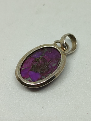 Silver Druzy Pendant.