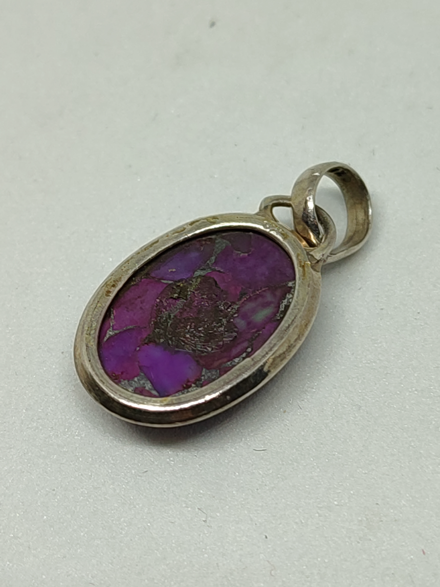 Silver Druzy Pendant.
