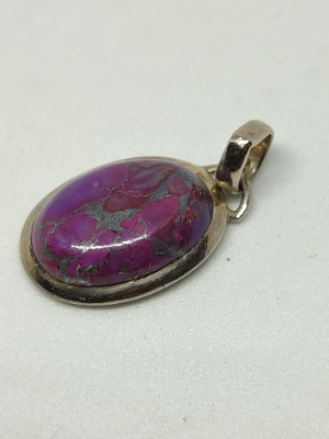 Silver Druzy Pendant.