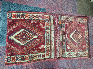 Explore our collection of 19th Century Persian Camel Saddle bags! Size 110cm x 59cm. Act now and add unique historic character to your space!