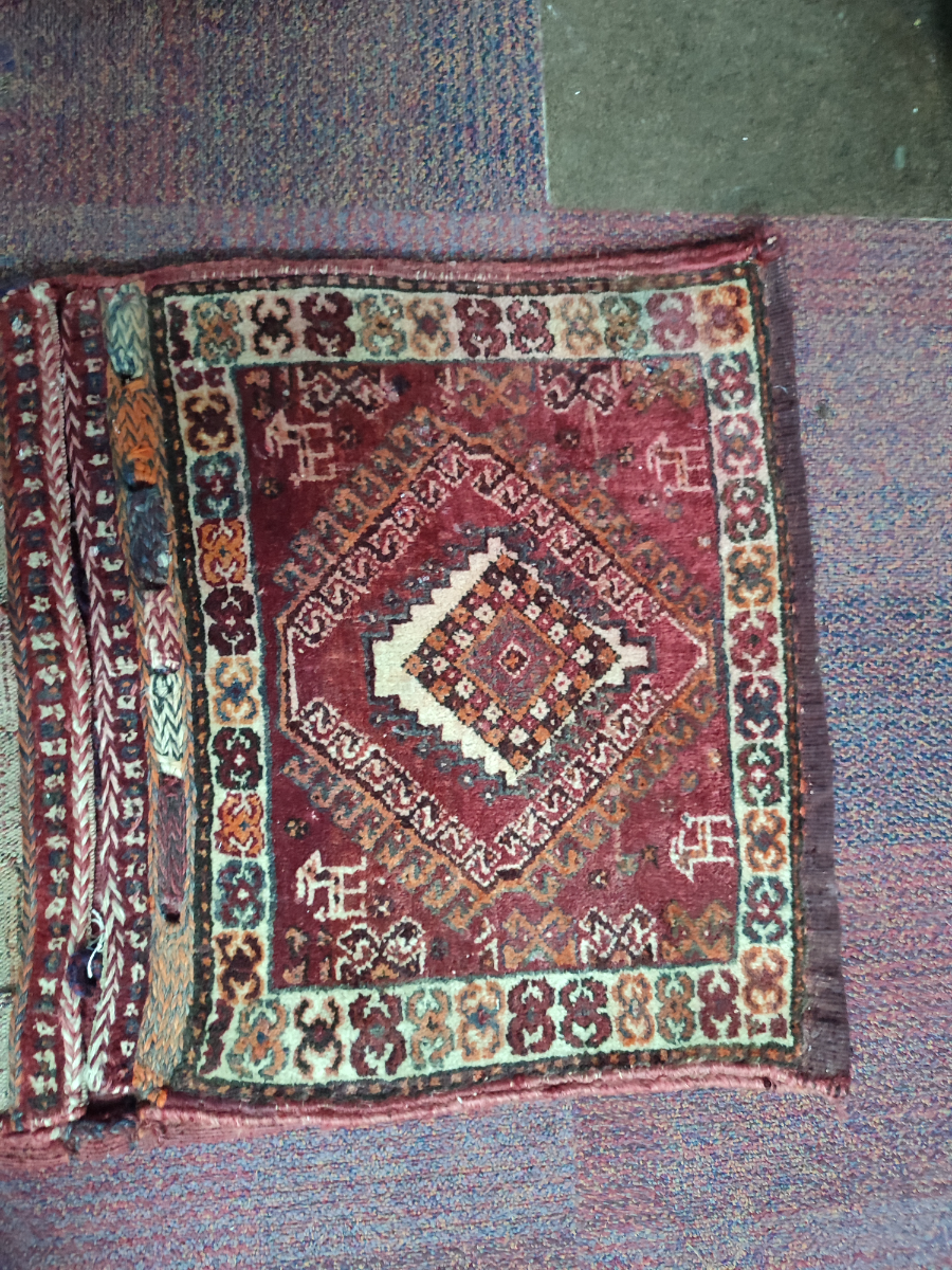 Explore our collection of 19th Century Persian Camel Saddle bags! Size 110cm x 59cm. Act now and add unique historic character to your space!