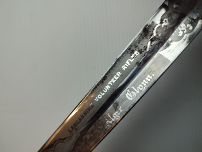 Lancashire Rifle Volunteers 1827 Pattern Sword.