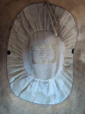 Discover our range of military antiques including the pristine Medical Staff officer's bicorn and tin by Linney & Co, London. Shop now and add history to your collection!