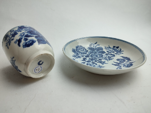 Explore our collection of Dr John Wall Royal Worcestershire cup and saucer, circa 1751-1783. High-quality, unique pieces. Dive into history now!