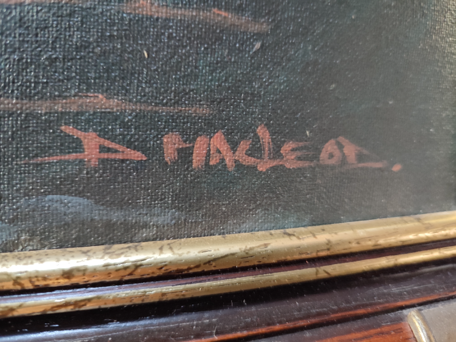 Discover The Old Custom House, an oil on canvas masterpiece by Scottish artist, Donald MacLeod. Dive into the rich history of art from Cornwall, buy now!