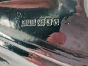 Sterling Silver Art Nouveau Style Mirror Frame