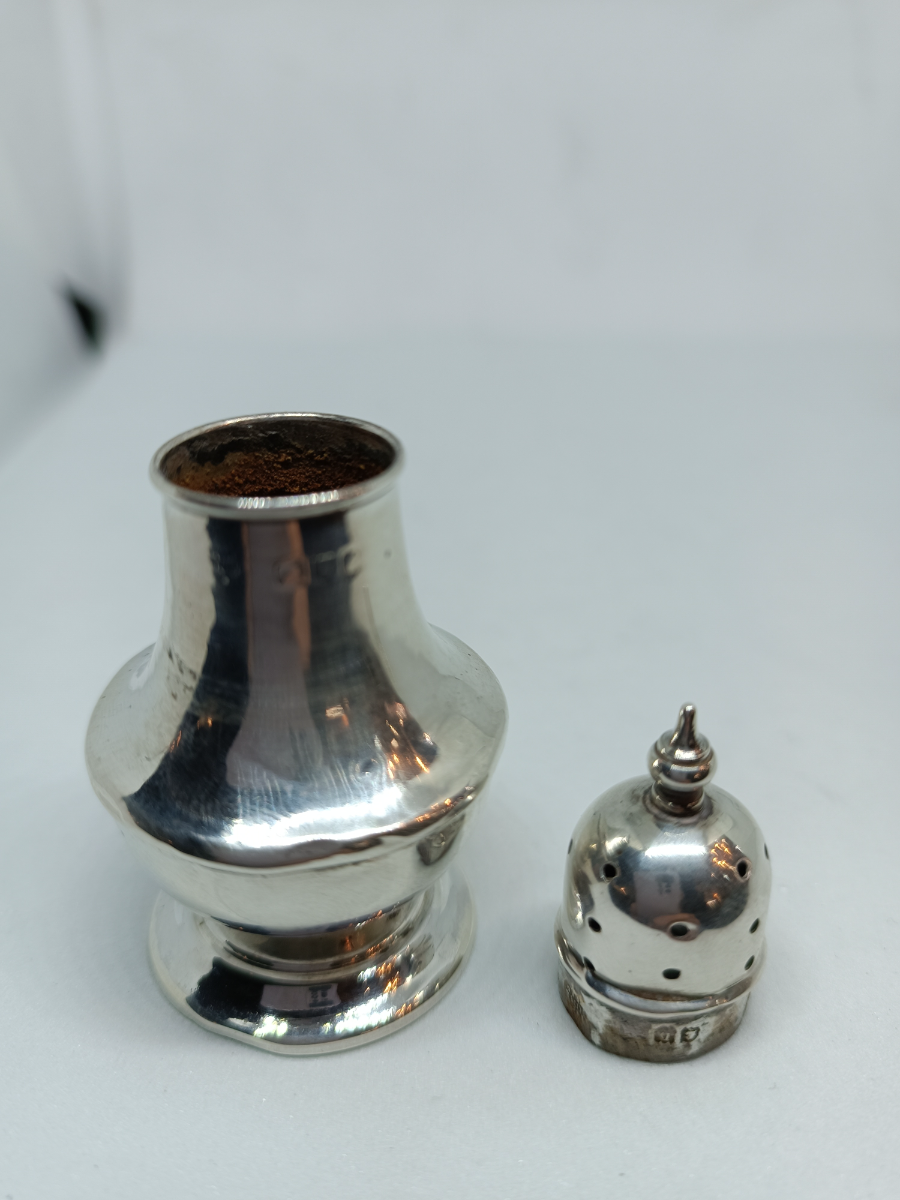 Sterling Silver London Hallmarked Salt Pot