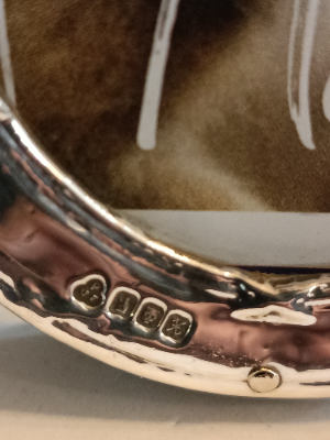 A Small  Oval  Silver Frame