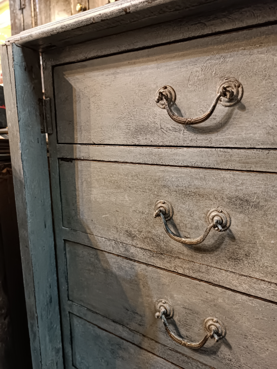Hand Painted Pine Wellington Chest Of Drawers