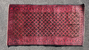 178 X 135cm Vintage Vegetable Dye Hand Knotted Pure Wool Handmade Rug In Vgc