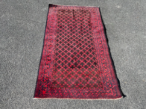 178 X 135cm Vintage Vegetable Dye Hand Knotted Pure Wool Handmade Rug In Vgc