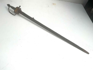 Untouched for many a year, will need some restoration to make pristine, a completely genuine rare sword, length in total being 98cm length across guards 14cm depth of 10cm, reference DBSD4  Tel: +44 7505 165 843 We accept online payments for all our items listed: Bank transfer cash on collection or if wishing over the phone using your debit or credit cards, also doing layby payments plan, or email giving your address details & contact number and we shall send you your items invoice to make payment with your card. Send your request to - john.strong2@gmail.com