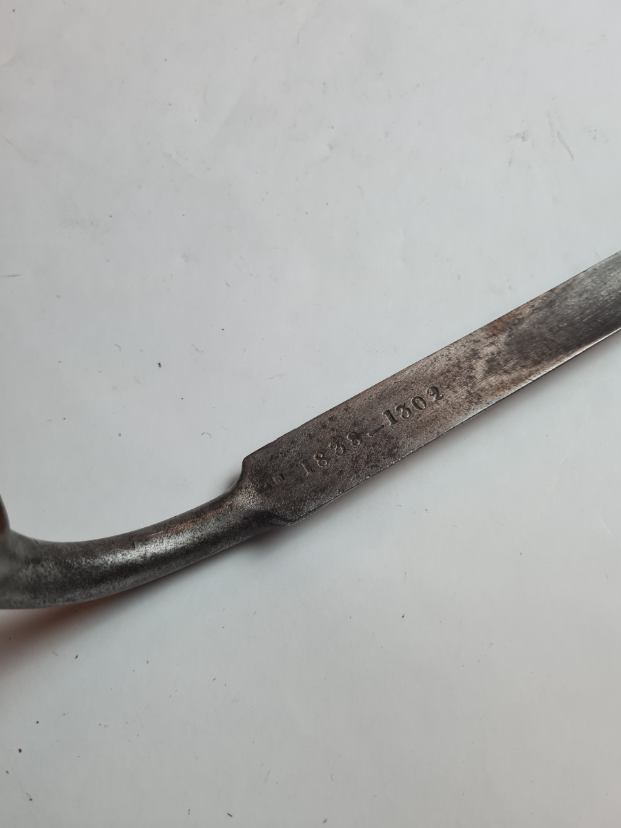 Discover our 1822 Kyhl spring catch infantry Rifle Socket Bayonet, a rare Danish collectible! Explore its intriguing markings and rich history. Don't wait, own a piece of history today!