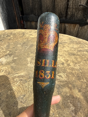 An early 1831 dated William IV ‘Peelers’ police baton named to S Stills.