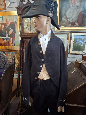 1840's Cloth Court Dress with Silk Waistcoat