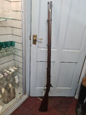 Explore our selection of Indian-made, three-band, 1859 pattern muskets. Engage with history and purchase this rare, in good condition piece. Act now!