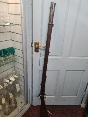 Explore our selection of Indian-made, three-band, 1859 pattern muskets. Engage with history and purchase this rare, in good condition piece. Act now!